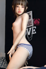 132CM Small Breast TPE Body+Silicone Head Sex Doll MM121 Kaede