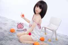 128CM Flat Chest TPE Body+Silicone Head Sex Doll MM100 Sumire