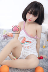 128CM Flat Chest TPE Body+Silicone Head Sex Doll MM100 Sumire