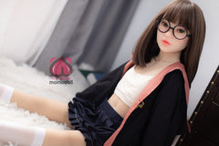 128CM Flat Chest TPE Body+Silicone Head Sex Doll MM091 Rizumu