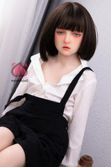 128CM Flat Chest TPE Body+Silicone Head Sex Doll MM099 Sophia