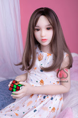 128CM Flat Chest TPE Body+Silicone Head Sex Doll MM062 Misa