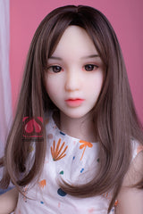 128CM Flat Chest TPE Body+Silicone Head Sex Doll MM062 Misa