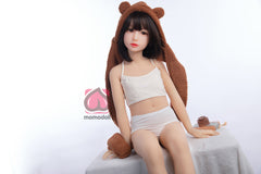 128CM Flat Chest TPE Body+Silicone Head Sex Doll MM086 Suzu