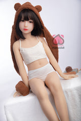 128CM Flat Chest TPE Body+Silicone Head Sex Doll MM086 Suzu